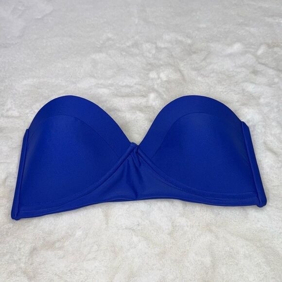 Mikoh Bandeau Strapless padded Bikini Top Size Medium - Picture 4 of 7
